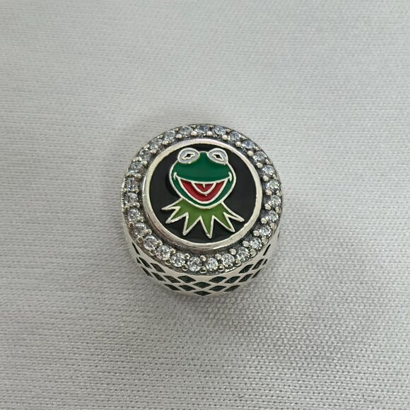 Pandora Kermit the Frog Exclusive Charm Pendant, S925 Silver Jewelry - Picture 1 of 4